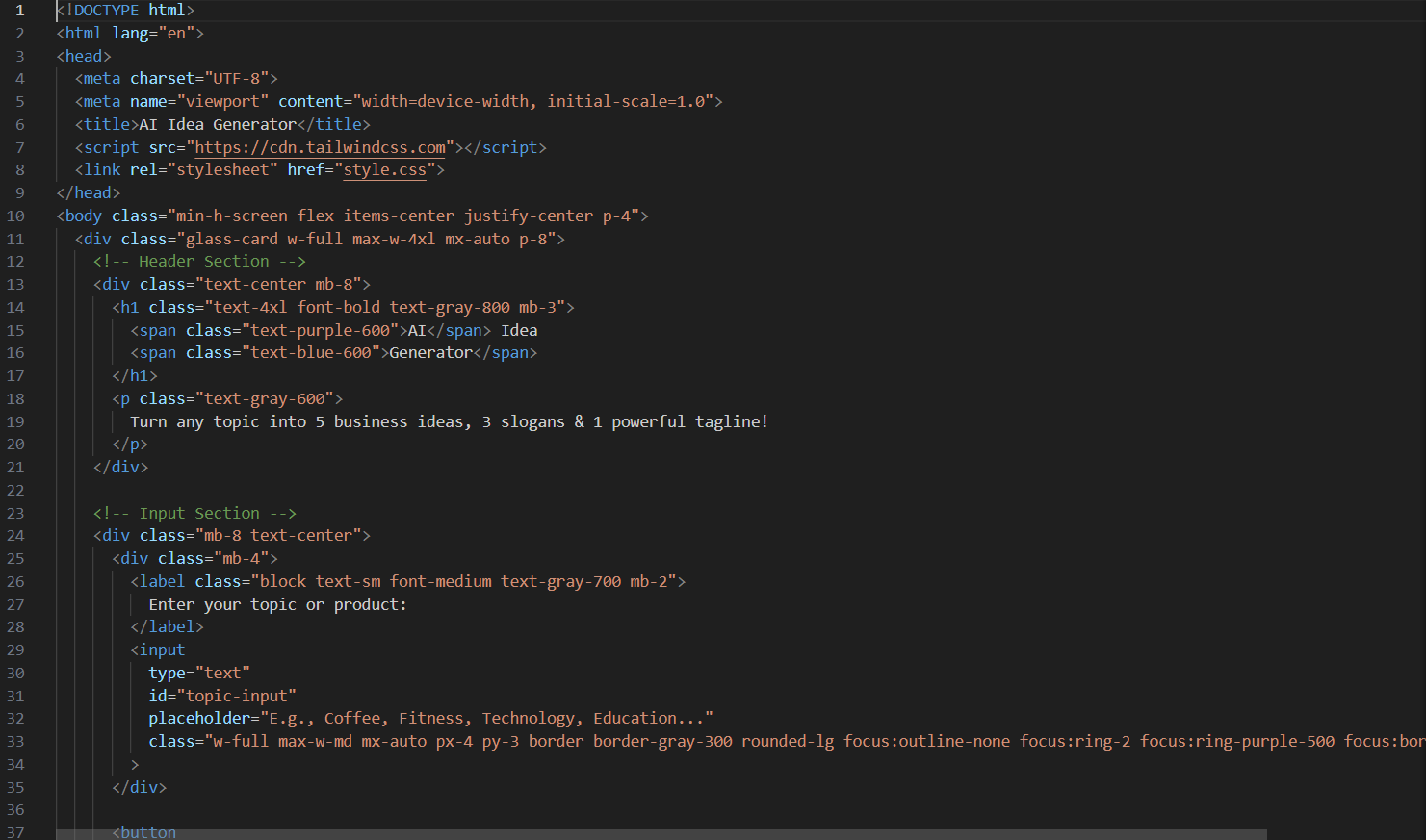 Code Snippet for AI Agent Logic